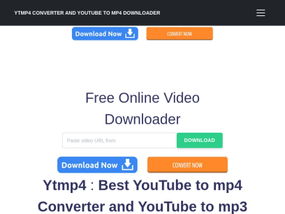 Ytmp4 Download Youtube To Mp4 Converter