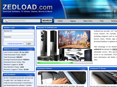 Zedload - Download Software, TV Shows, Games, Movies, Music and More!