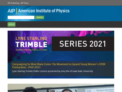 Home | American Institute of Physics