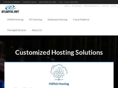 
            Customized Hosting Solutions For Your Business | Atlantic.Net        