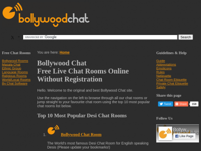 Sites like bollywoodchat.org 