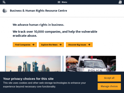 
      Business &amp; Human Rights Resource Centre
    