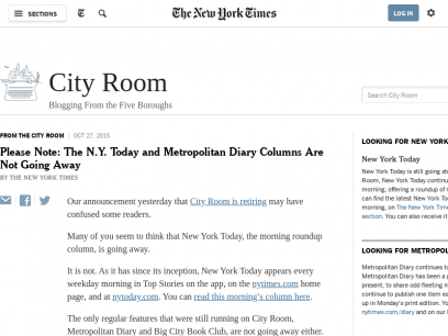 Metro - City Room Blog - The New York Times