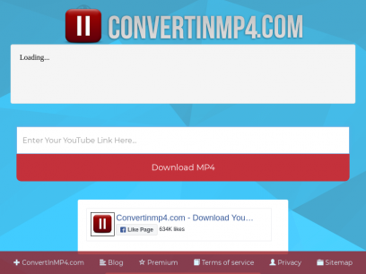 Convert In MP4 - Download YouTube videos in MP4 format