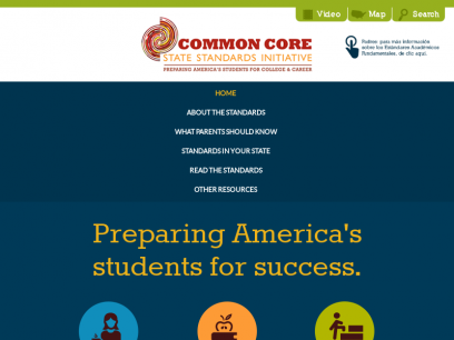 Home			| Common Core State Standards Initiative