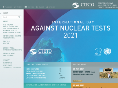 Sites like ctbto.org &
        Alternatives