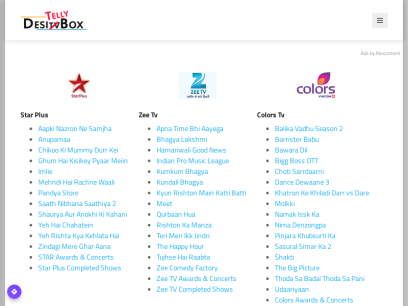 DesiTVBox - Watch Online All Indian TV Shows, Dramas, Serials, and Reality Shows - DesiTellyBox