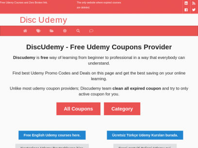 
         DiscUdemy - Free Udemy Courses      