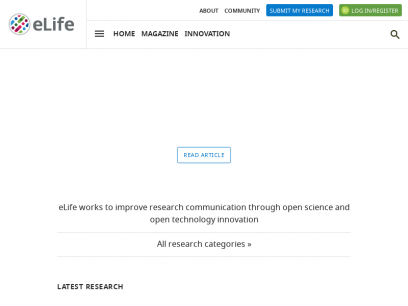Latest research | eLife