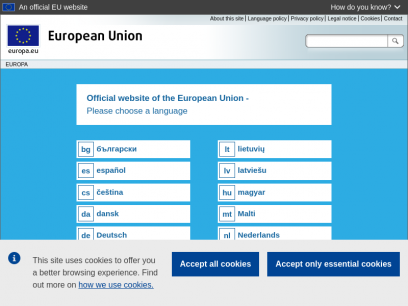 EUROPA - European Union website, the official EU website