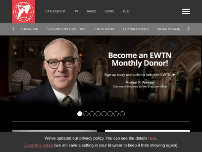 EWTN Global Catholic Television Network: Catholic News, TV, Radio | EWTN