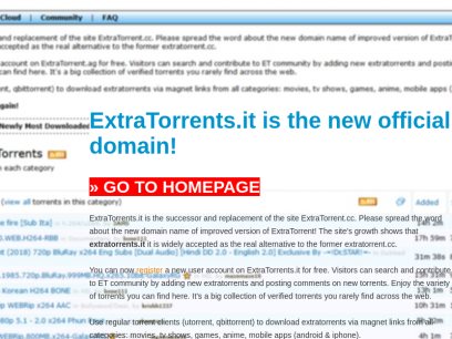 extratorrent new domain