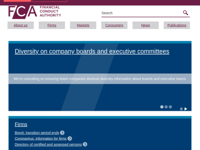 Financial Conduct Authority | FCA