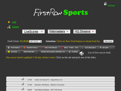 Feed2All - Soccer Streams - Football Broadcasts