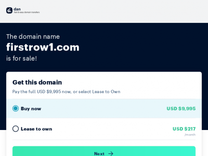 The domain name firstrow1.com is for sale