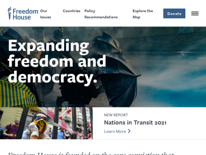 Freedom House | Expanding freedom and democracy