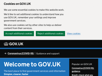 Welcome to GOV.UK