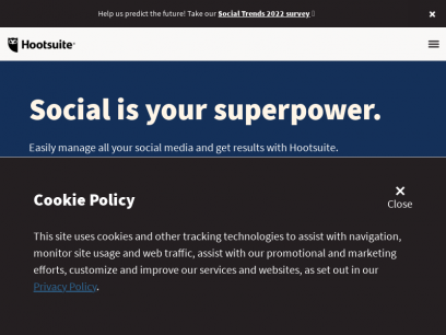 Social Media Marketing &amp; Management Dashboard - Hootsuite