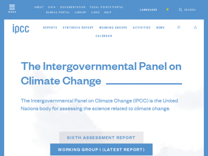 IPCC — Intergovernmental Panel on Climate Change