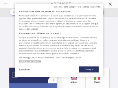 
	Larousse.fr : encyclopédie et dictionnaires gratuits en ligne
