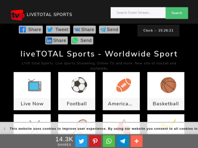 Live TOTAL - Web Sports Online For Free | LiveTOTAL Sports