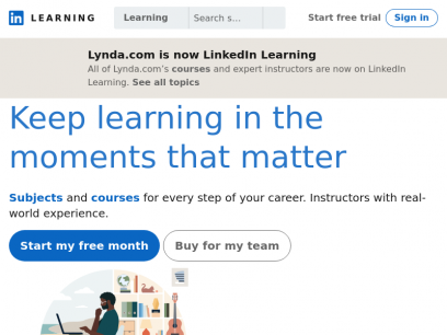 LinkedIn Learning with Lynda: Online Training Courses for Creative, Technology, Business Skills