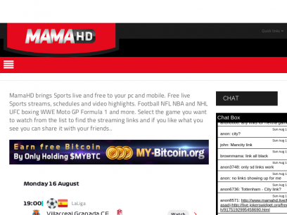 MamaHD Live Sports Streams for Free Online | Sports Live Streaming