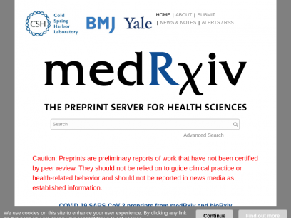medRxiv.org - the preprint server for Health Sciences