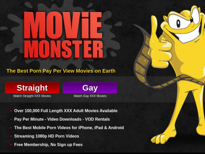 free gay porn movie monster