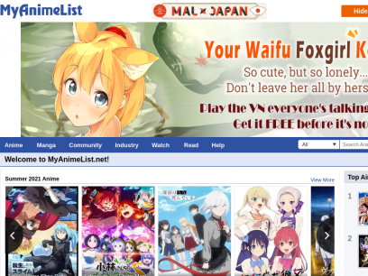 MyAnimeList.net - Anime and Manga Database and Community
