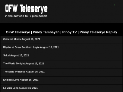 Abs Cbn Ofw Teleserye Pinoy Ako Filipino Pinoy Tambayan Ru Abs Cbn