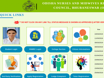 ODISHA NURSES AND MIDWIVES REGISTRATION COUNCIL - ONLINE REGISTRATION MANAGEMENT SYSTEM