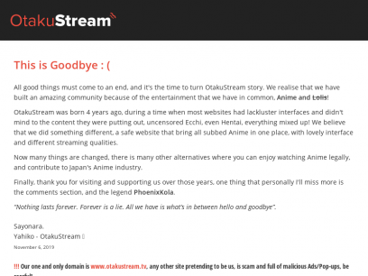 OtakuStream - This is Goodbye : (