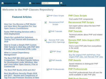 Welcome to the PHP Classes Repository - PHP Classes