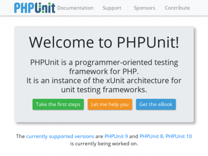 PHPUnit – The PHP Testing Framework