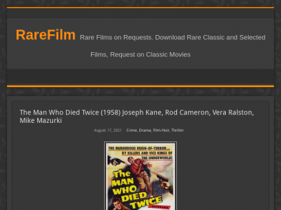 Sites like rarefilm.net &
        Alternatives