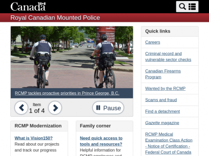 National Home Page | Royal Canadian Mounted Police