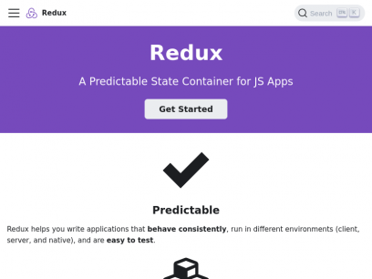 Redux - A predictable state container for JavaScript apps. | Redux