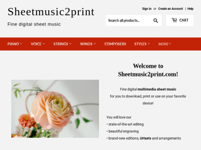 
  Sheetmusic2print
  