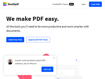 Smallpdf.com - A Free Solution to all your PDF Problems 