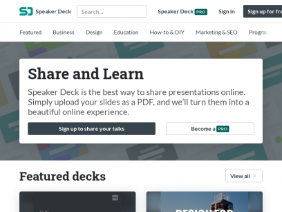 Speaker Deck - Share Presentations without the Mess