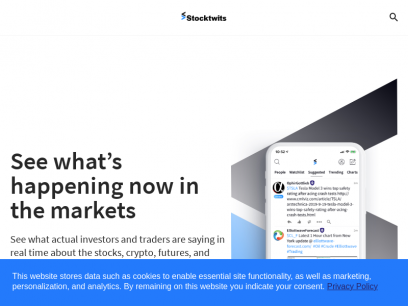 Stocktwits - The largest community for investors and traders