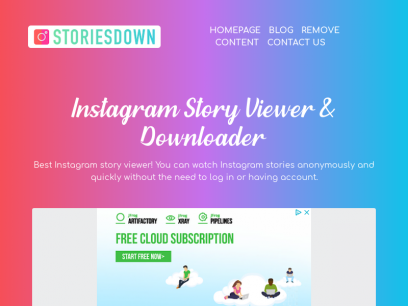 Instagram Story Viewer &amp; Downloader - StoriesDown