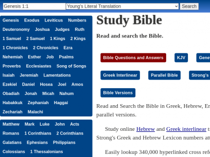Study Bible - Online Greek Hebrew KJV Parallel Interlinear Tools