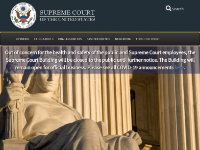 
	Home - Supreme Court of the United States
