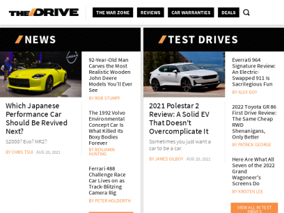 
        The Drive - Automotive News, Car Reviews and Car Tech
        

    
