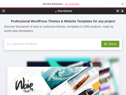 WordPress Themes &amp; Website Templates from ThemeForest