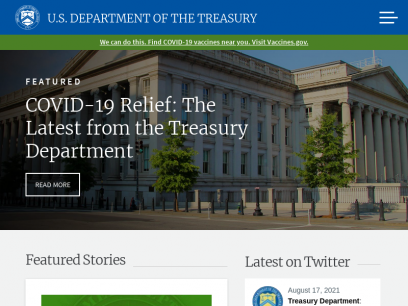 Front page | U.S. Department of the Treasury
