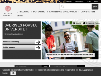 
Utbildning och forskning i världsklass - Uppsala universitet

