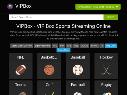 VIPBox Sports Streams |  Live VIPBoxTV Online